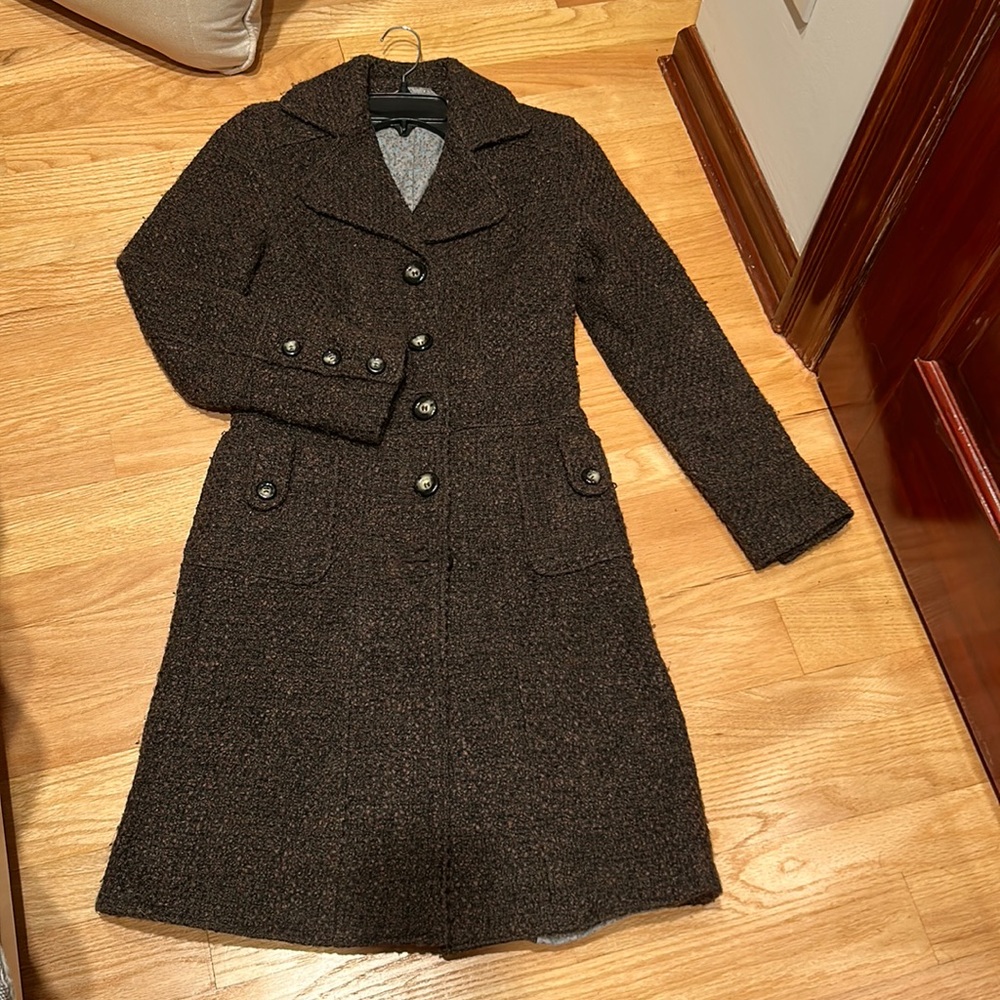 Tailored Tweed Long Coat